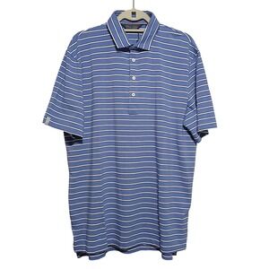 Polo Golf Ralph Lauren Mens Striped Stretch Lisle Golf Polo Shirt‎